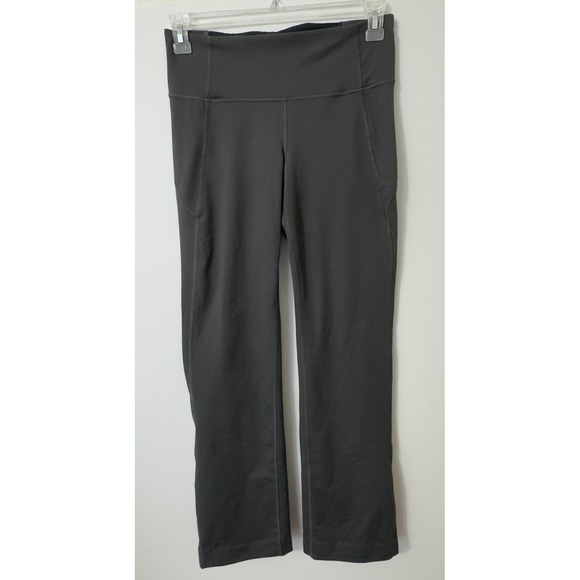 Under Armour Pants - Under Armour Leggings Womens Medium Gray Cropped HeatGear Athletic Pants